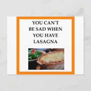 LASAGNA POSTKARTE