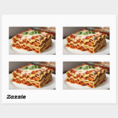 Lasagna Rechteckiger Aufkleber (Blatt)