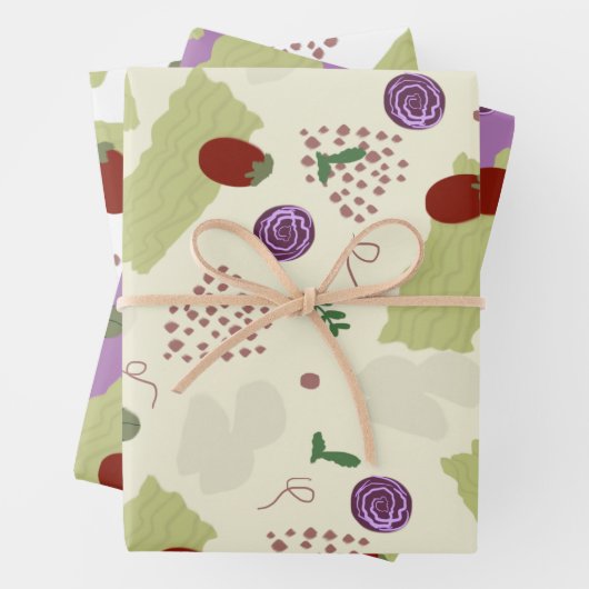 Lasagna Soup Pizza Restaurant Käse Spaghetti Geschenkpapier Set (Beispiel)