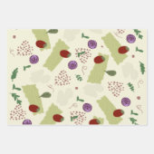 Lasagna Soup Pizza Restaurant Käse Spaghetti Geschenkpapier Set (Vorderseite)