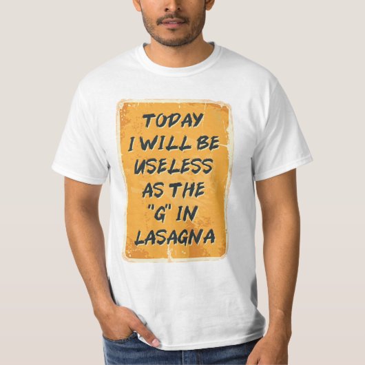 Lasagna T-Shirt (Vorderseite)