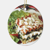 Lasagne-Abendessen Keramikornament (Links)