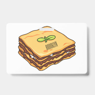 Lasagne-Cartoon-Illustration Ausweis