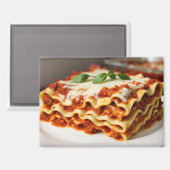 Lasagne Magnet (Vorderseite/Rückseite)