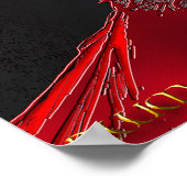 Lasairona Flamedraught Firstborn Dragonrider Poster (Ecke)