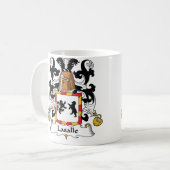 LaSalle Familienwappen Kaffeetasse (Vorderseite Links)