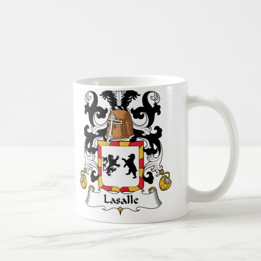 LaSalle Familienwappen Kaffeetasse (Rechts)