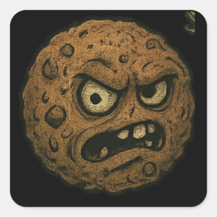 Lasanghettis GrumpChuck Quadratischer Aufkleber