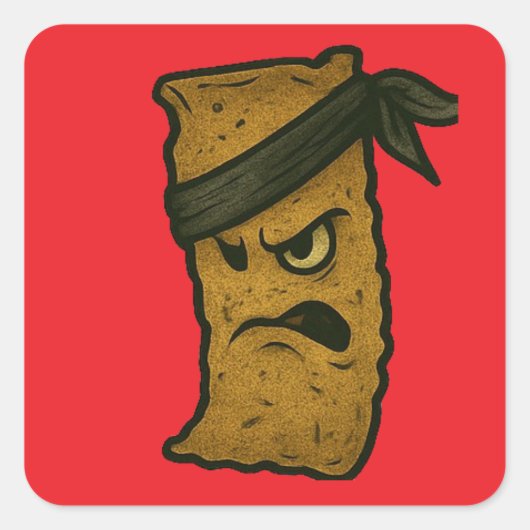 Lasanghetti's Stackwell Quadratischer Aufkleber (Vorderseite)