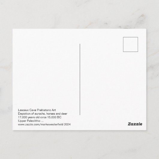LASCAUX Art Postkarte (Rückseite)