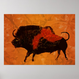 Lascaux Bison Poster