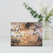 Lascaux Bulls Buffalo Cave Painting Postkarte (Stehend Vorderseite)
