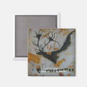 Lascaux Giant Deer Magnet (Vorderseite/Rückseite)