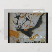 Lascaux Giant Deer Postkarte (Vorne/Hinten)