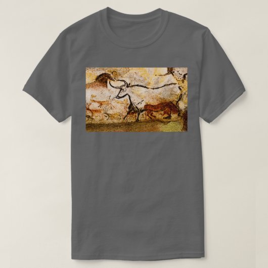 Lascaux Hall of the Bulls Aurochs T-Shirt (Design vorne)