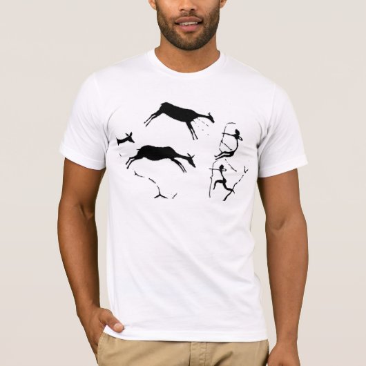 Lascaux Hirsch-Jagd T-Shirt (Vorderseite)