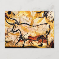 Lascaux Höhlenmalerei auf Bull Postcard