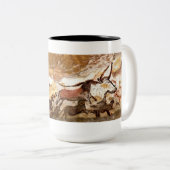 Lascaux Höhlenmalerei: Stiere (Version II) Zweifarbige Tasse (VorderseiteRechts)