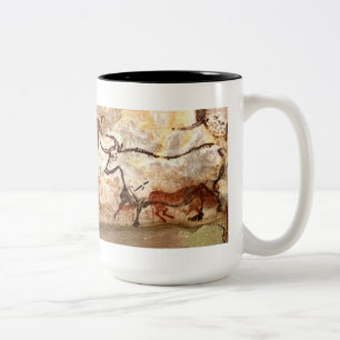 Lascaux Höhlenmalerei: Stiere Zweifarbige Tasse
