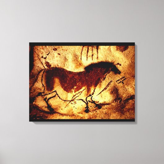 Lascaux Horse Leinwanddruck (Vorderseite)