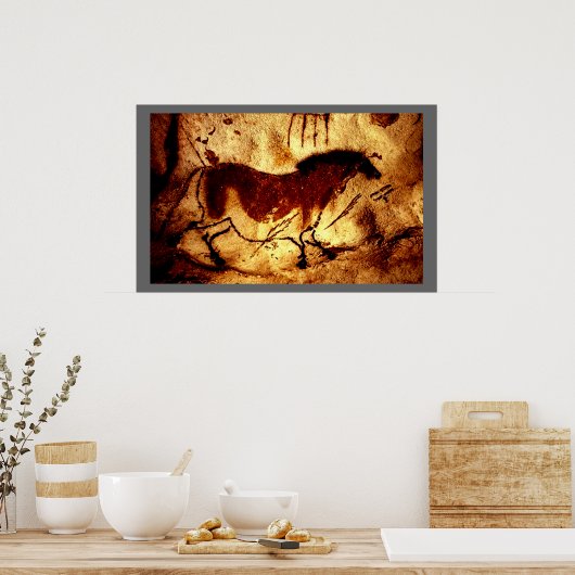 Lascaux Horse Poster (Küche)