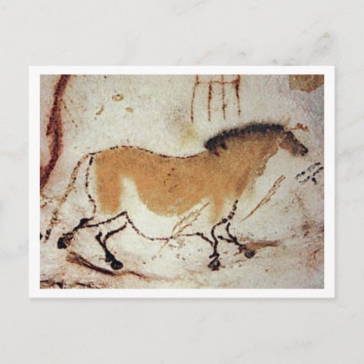 LASCAUX HORSE POSTKARTE (Vorderseite)