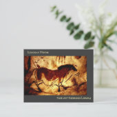 Lascaux Horse Postkarte (Stehend Vorderseite)