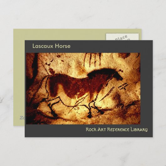 Lascaux Horse Postkarte (Vorne/Hinten)