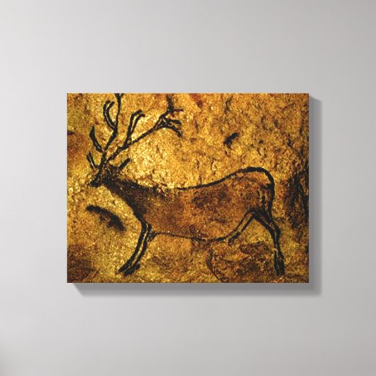 Lascaux prähistorische Höhlenmalerei auf der Leinw Leinwanddruck (Vorderseite)