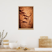 Lascaux Stag Junting Poster (Küche)