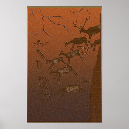 Lascaux Stag Junting Poster (Vorne)
