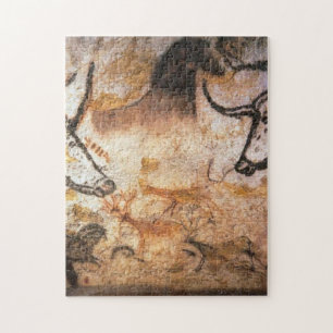 Lascaux-Stiere Büffel Höhlenmalerei Puzzle