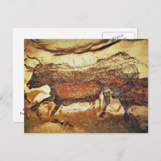 Lascaux Vorhistorische Höhlenmalereien Postkarte (Vorne/Hinten)