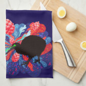 Lase Kiwi-Hop-Explosion Geschirrtuch (Viertel Falte)