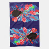 Lase Kiwi-Hop-Explosion Geschirrtuch (Vertikal)