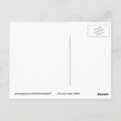 Laser auf DJ-Postkarte Postkarte (Rückseite)