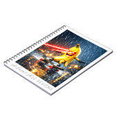 Laser Banana Skateboard Rebel Notizblock (Linke Seite)