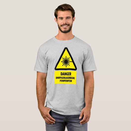 Laser Beams pewpewpewpewpew T-Shirt (Vorne ganz)