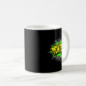 Laser-Blaster pew-pew! Aktionswort Comicbuch Kaffeetasse (VorderseiteRechts)