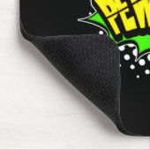 Laser Blaster Pew-Pew! Aktionswort Comicbuch Mousepad (Ecke)