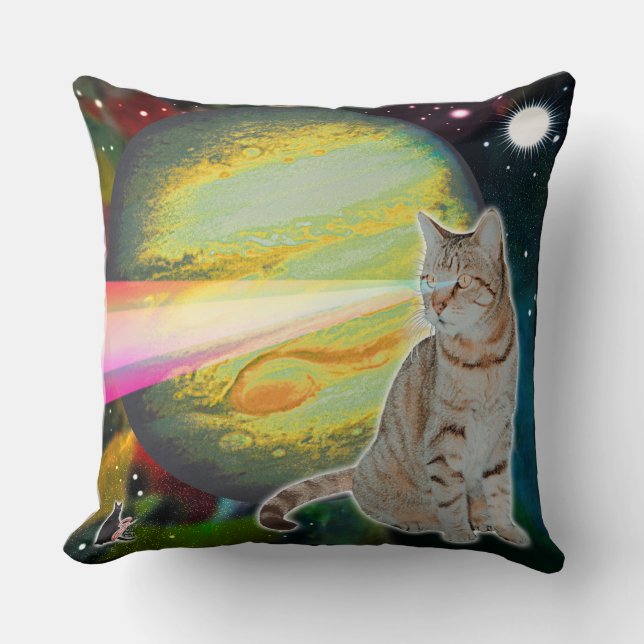 Laser-Cat-Mossbody Kissen (Vorderseite)