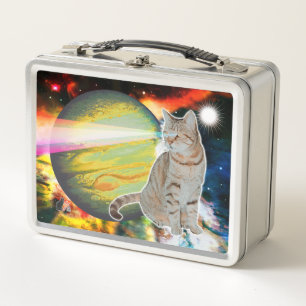Laser-Cat Mossbody Metall-Lunchbox Metall Brotdose