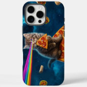 Laser Cat Pizza Party Case-Mate iPhone Hülle (Rückseite)