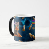 Laser Cat Pizza Party Verwandlungstasse (Vorderseite Links)