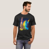 Laser Cat Rainbow, Sci-Fi Space, Geek by Zany Brai T-Shirt (Vorne ganz)