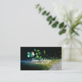 LASER EPILATION Glitzer Sparkling Business Card Visitenkarte (Stehend Vorderseite)