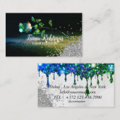 LASER EPILATION Glitzer Sparkling Business Card Visitenkarte (Vorne/Hinten)