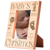 Laser Etched Baby 1 Weihnachten | Bilderrahmen Geätzte Rahmen
