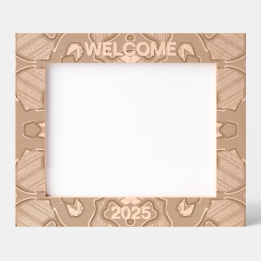 Laser Etched Picture Frame, "WELCOME 2025" Geätzte Rahmen (Vorderseite)