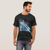 Laser Eyes Space Cat T-Shirt (Vorne ganz)